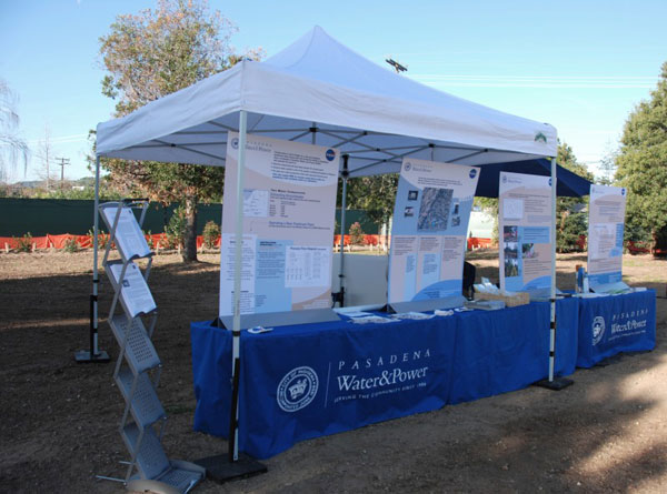A variety of displays were prepared for the groundbreaking ceremony
